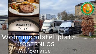 Kostenloser Wohnmobilstellplatz mit allem was man braucht Kirchheimbolanden RheinlandPfalz [upl. by Tuesday]