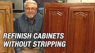 Refinish Kitchen Cabinets Without Stripping [upl. by Marlyn]