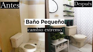 ✅ Baño Pequeño INFONAVIT 3m2 Cambio RADICAL🔨 😱ELEGANTE 💲💸 [upl. by Leahplar]