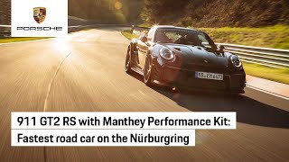 911 GT2 RS with Manthey Performance Kit Sets Nürburgring Record [upl. by Dex]