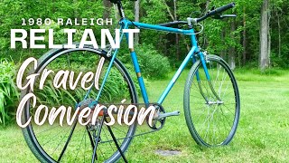 Retro Gravel Bike 1980 Raleigh Reliant Restoration [upl. by Berns420]