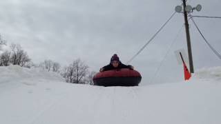 Snowtubing at Roundtop Mountain in Pennsylvania [upl. by Castle884]