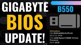 💻💻💻 How to Update GIGABYTE BIOS all B550 boards 🔥🔥🔥 [upl. by Countess]