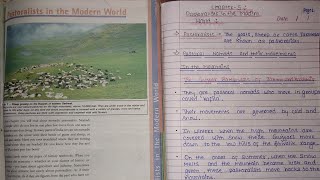 Class 9 History Notes Chapter 5  Pastoralists in the Modern WorldNotes in discription [upl. by Maclaine]