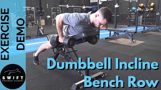 How To Do a Dumbbell Incline Bench Row [upl. by Katerine]