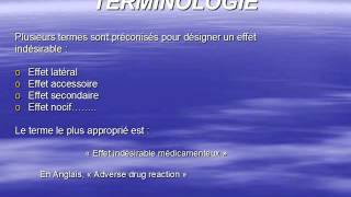 PHARMACOLOGIE LES EFFETS INDESIRABLES DES MEDICAMENTS [upl. by Itsrejk]