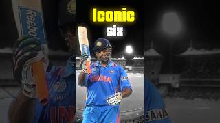 ICONIC SIX OF MSD shorts ipl viratkohli cricket [upl. by Martine]