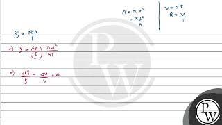 In the experiment of Ohms law a potential difference of 50 V is applied across the [upl. by Ofella469]