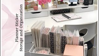 Planner Sticker Storage and Organization  ShawntePlans [upl. by Clementia704]