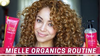 Mielle Organics Wash amp Go Routine  Curly Hair [upl. by Adamski]