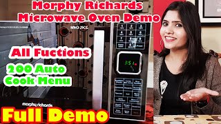 Morphy Richards Microwave Oven Demo  Microwave Oven Uses and Functions  Microwave Oven Demo  Oven [upl. by Seiuqram901]