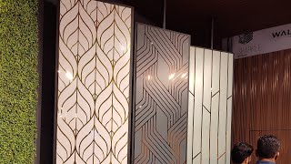 Luxury Interior Wall Panels Stall  indiawood2022 [upl. by Loutitia]