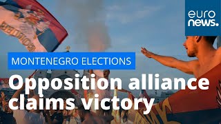 Montenegro elections Opposition alliance claims victory over ruling prowestern party [upl. by Ferdinand875]