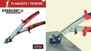 Cisaille grignoteuse Supercoup NR1® avec coupe copeaux intégré tôle plane  Edma [upl. by Hearsh]