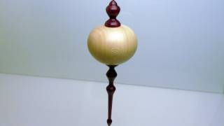 Woodturning Christmas Ornament [upl. by Wanonah]