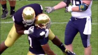 Stephon Tuitt 2012 Highlights  Notre Dame Football [upl. by Notyalc765]