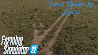 LS22 Modding Tutorial Feldwege per Spline erstellen [upl. by Fredela]