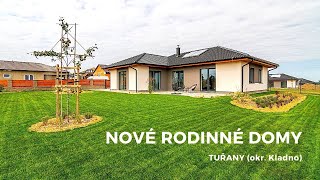 Nové rodinné domy Tuřany okr Kladno  4kk 150 m2 zast pl 740 m2 pozemek [upl. by Enilarak566]