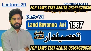 Government Lands Provision  Section 50 to 58  Land Revenue Act 1967  Tehsildar  Edexmy [upl. by Jun]