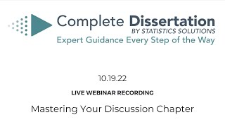 Mastering Your Discussion Chapter [upl. by Michi]