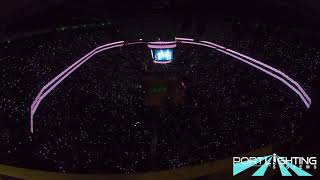 Boston Celtics Opening Night Player Introductions  Port Lighting Systems [upl. by Alurta]