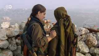 Syria Kurdish women soldiers against jihadists  Global 3000 [upl. by Nycila255]