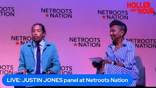 LIVE JUSTIN JONES panel at Netroots Nation [upl. by Akirat281]