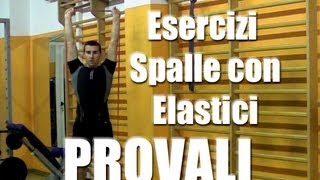 3 Esercizi per le Spalle da fare in casa con gli elastici  Personal Trainer 29 [upl. by Noitsuj797]