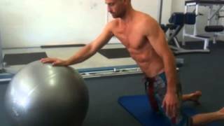 Swiss Ball Shoulder Circles  Shoulder Rehab [upl. by Jilly206]