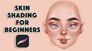 Skin Shading for Beginners in Procreate  Procreate Tutorial for Beginners [upl. by Zobe]