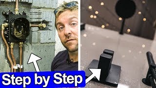 HOW TO INSTALL A SHOWER VALVE STEP BY STEP  Concealed Crosswater Crossbox [upl. by Ahsinuq]