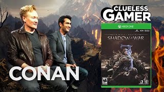 Clueless Gamer quotShadow Of Warquot With Kumail Nanjiani  CONAN on TBS [upl. by Nibbor705]