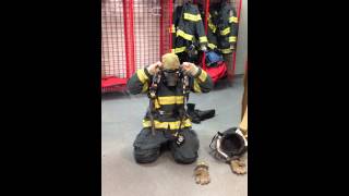 SCBA Donning Video  Over the Head Method [upl. by Xylia941]