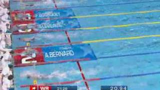 world record 50 free frederick bousquet [upl. by Arayk366]