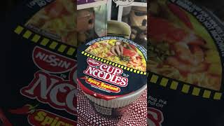 Yummy How to cook Nissin Cup Noodles Spicy Seafood  Aug 8 2024 shorts [upl. by Mafalda64]