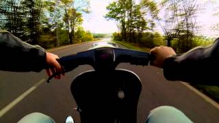 Vespa V50 136ccm Malossi Ares Auspuff GoPro Hero 3 Chesty [upl. by Ylac843]