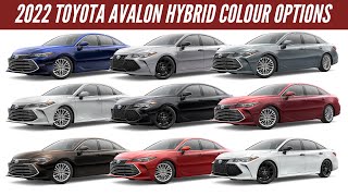 2022 Toyota Avalon Hybrid  All Color Options  Images  AUTOBICS [upl. by Ikcaj]