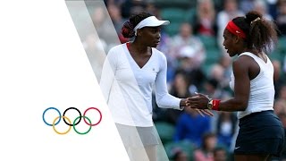 Womens Tennis  WilliamsWilliams vs KirilenkoPetrova  Doubles SemiFinal  London 2012 Olympics [upl. by Ileek]