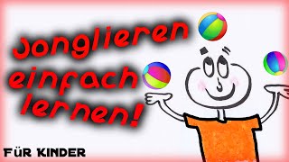 Jonglieren lernen mit 3 Bällen  Tutorial [upl. by Meluhs]