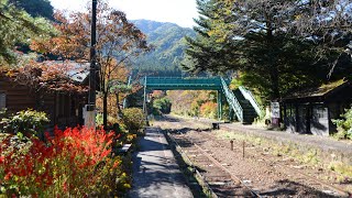 途中下車 大塚 博堂 わたらせ渓谷鐵道 沢入駅で [upl. by Ecirehs]