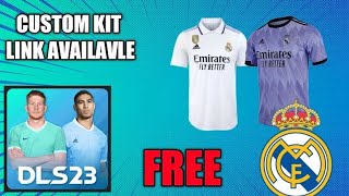 How To Dls Home Kit Change  Real Madrid Kit  Dream League Soccer  DLS [upl. by Pia]