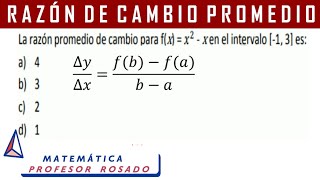 Razón de cambio promedio [upl. by Enilrahc574]