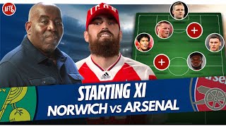 Norwich vs Arsenal  Starting XI amp Predictions [upl. by Rubinstein]