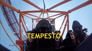 Tempesto POV 60fps HD Busch Gardens Williamsburg Back Seat OnRide Roller Coaster Steel Launch [upl. by Artima]