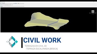 CLASE 4 TERRAZAS EN CIVIL 3D TERRAZA ESCALONADA DE 2 NIVELES [upl. by Lelia]