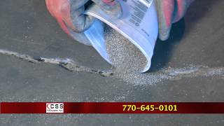 How to repair a crack in concrete floor with QuickRepair 15 [upl. by Sipple]