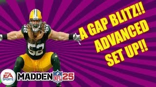 MADDEN 25 quot DOUBLE A GAP BLITZ quot ADVANCED SET UP  Madden NFL 25 Defense Strategies and Tips [upl. by Natal]