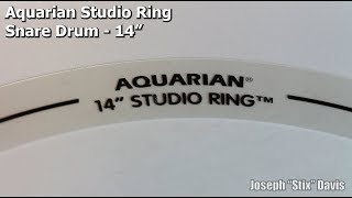 Aquarian Studio Ring  Snare Drum Aquarian Texture Coated  HiPerformance [upl. by Genie]