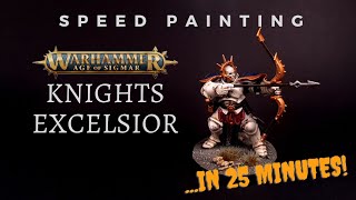 Speed Painting Knights Excelsior Stormcast Eternals [upl. by Lifton771]