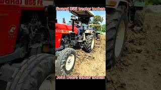 John Deere tractor🤯 tochan Swaraj 855 tractor tochan new song viral short subscribe [upl. by Isdnil]